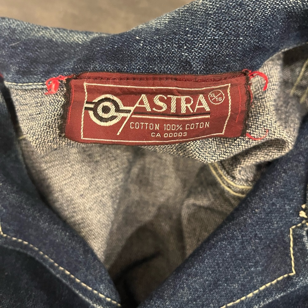 denim jacket with gold accents - Picture 3 of 3